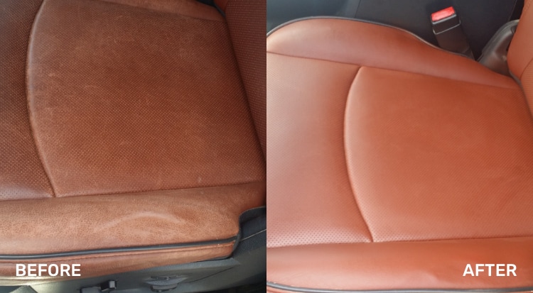 vinyl repair — Before & After — Seat Doctors